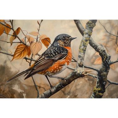 Bird on a Branch Canvas